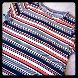 Multi Color T-Shirt Type Dress or Long Shirt